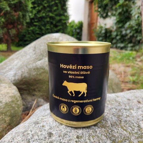 Hovězí ve vlastní šťávě 750g